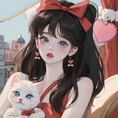 优质AI女生头像图片