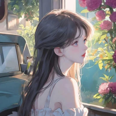 优质AI女生头像图片