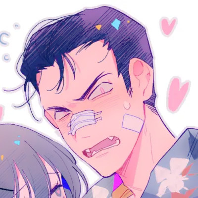 手绘动漫情侣头像