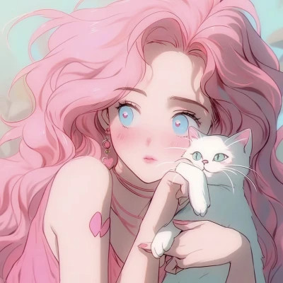 旺桃花的复古旧漫女头图片