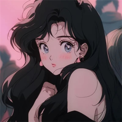 旺桃花的复古旧漫女头图片