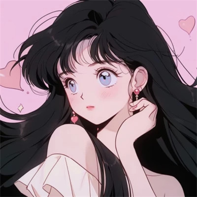 旺桃花的复古旧漫女头图片
