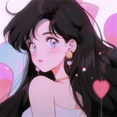 旺桃花的复古旧漫女头图片