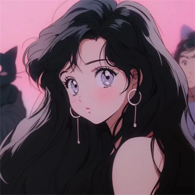 旺桃花的复古旧漫女头图片