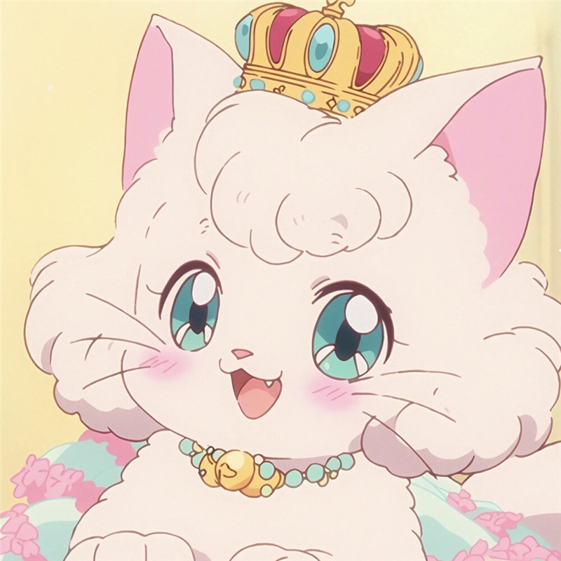戴皇冠的可爱治愈系猫咪头像图片