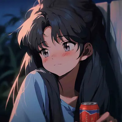 最近超火的头像动漫女