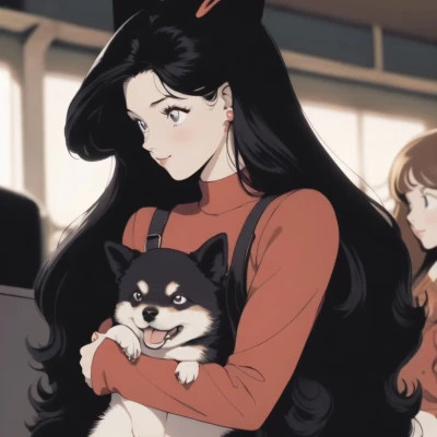 抱着猫的女孩动漫头像最新