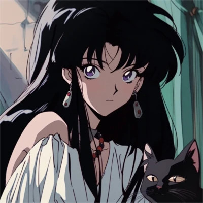 抱着猫的女孩动漫头像最新