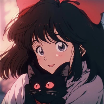 抱着猫的女孩动漫头像最新
