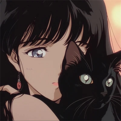 抱着猫的女孩动漫头像最新