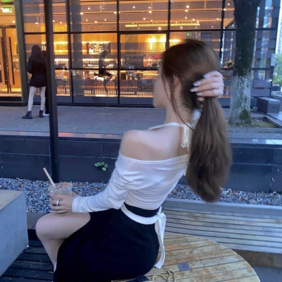 迷人女生背影头像