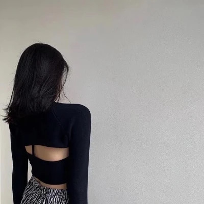 迷人女生背影头像
