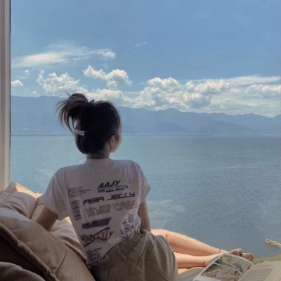 女生背影头像