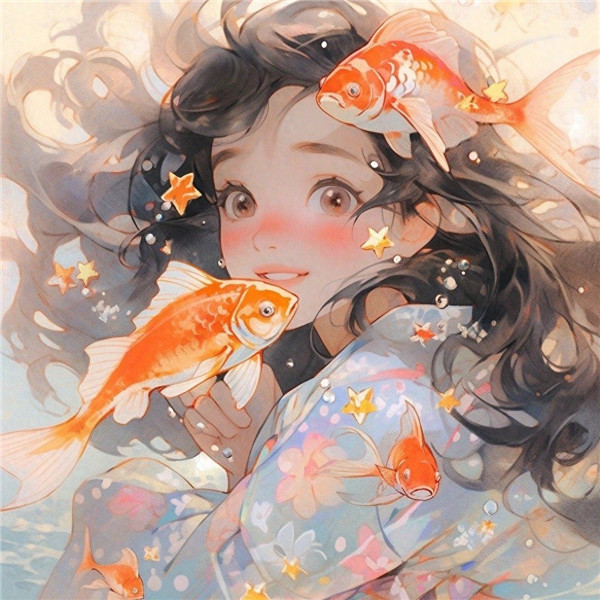 遇见好运气的动漫唯美女生头像