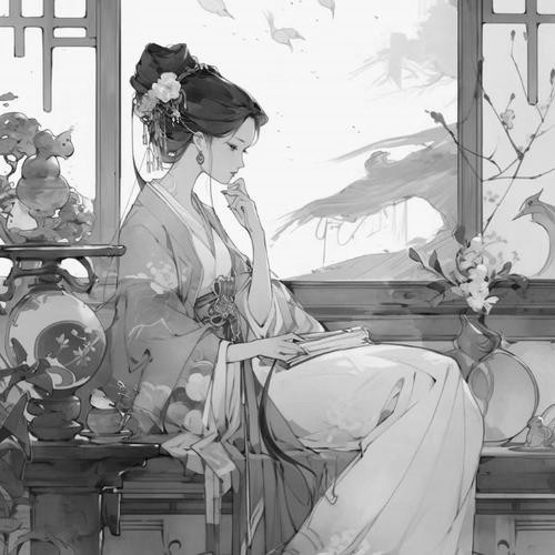 女生头像黑白图片2025最火爆