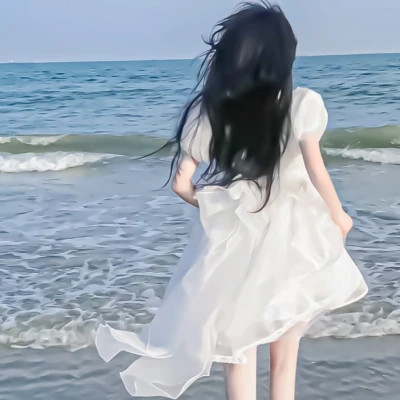 绝美不露脸背影女生头像图片