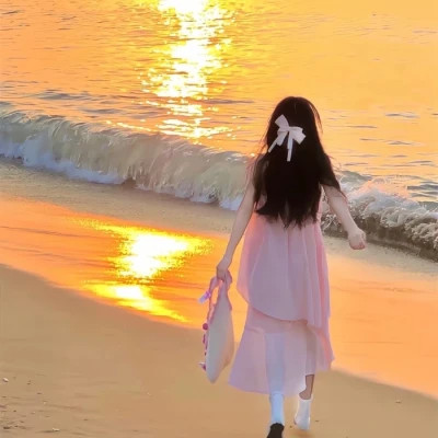 女生背影头像的唯美意境图片