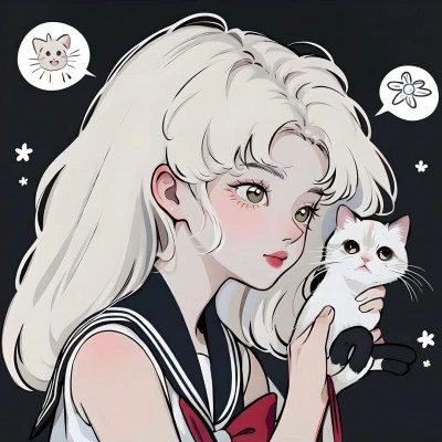 复古漫画风女头美图