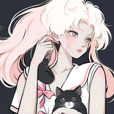 复古漫画风女头美图