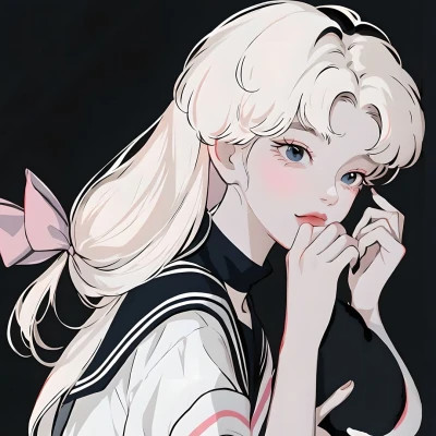 复古漫画风女头美图