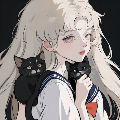 复古漫画风女头美图
