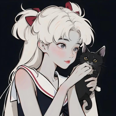 复古漫画风女头美图