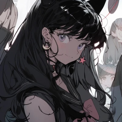 精选复古漫画风女头