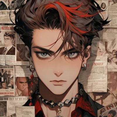 个性化旧漫男生头像图片