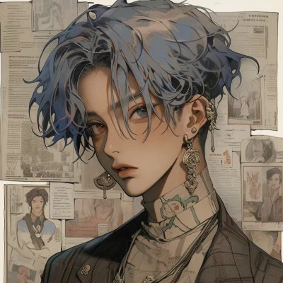 个性化旧漫男生头像图片