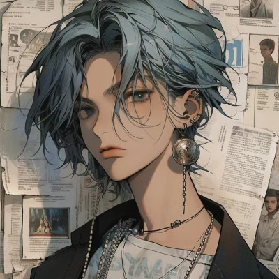 个性化旧漫男生头像图片