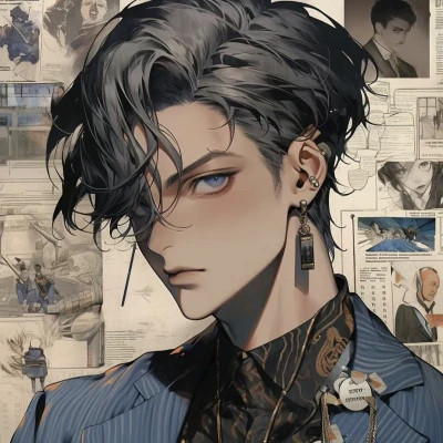 个性化旧漫男生头像图片