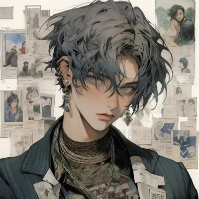 个性化旧漫男生头像图片