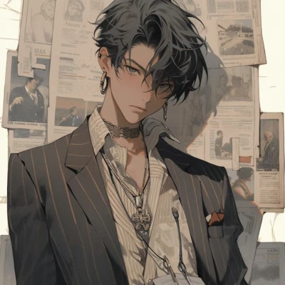 精选旧漫男生头像图片
