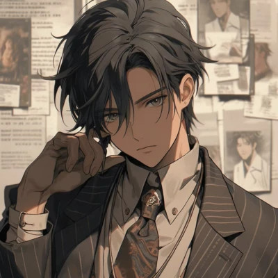 精选旧漫男生头像图片