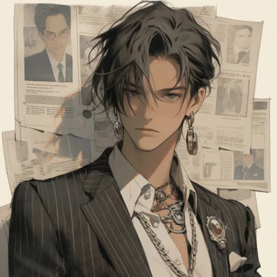 精选旧漫男生头像图片