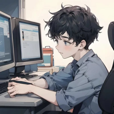 精选旧漫男生头像图片