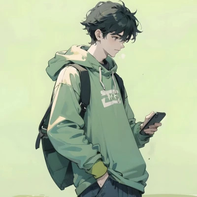 精选旧漫男生头像图片