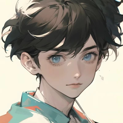 精选旧漫男生头像图片