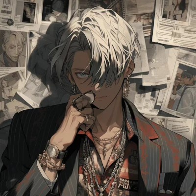 超清晰旧漫男生头像
