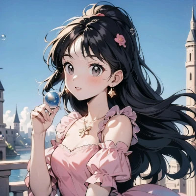 唯美长发女生动漫头像图片