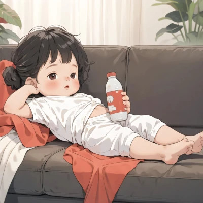 可爱网上最火的躺平摆烂图片