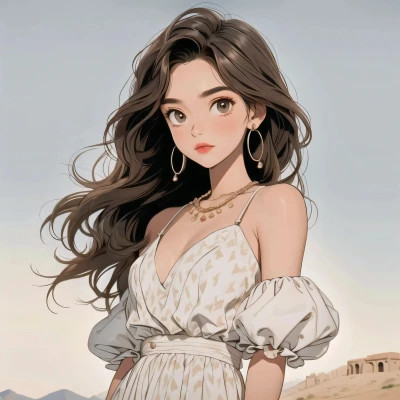AI绘制的女生头像