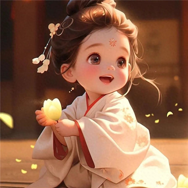 可爱治愈系古风小女孩头像图片