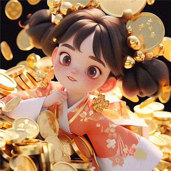 动漫女生可爱好运招财头像图片