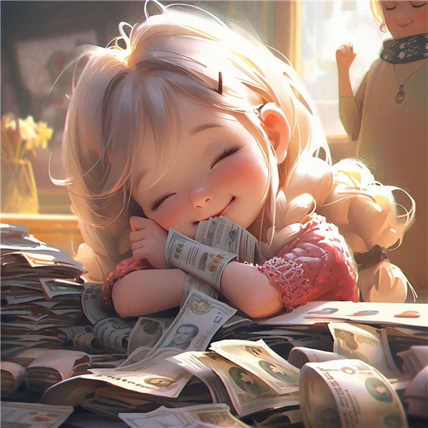 可爱招财搞钱头像图片