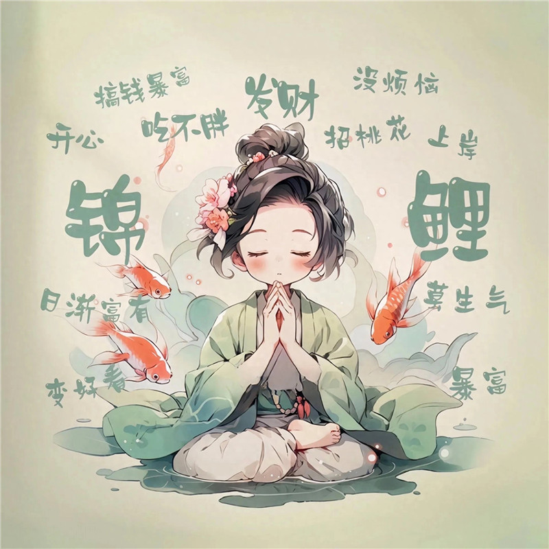 没烦恼好运女生头像图片