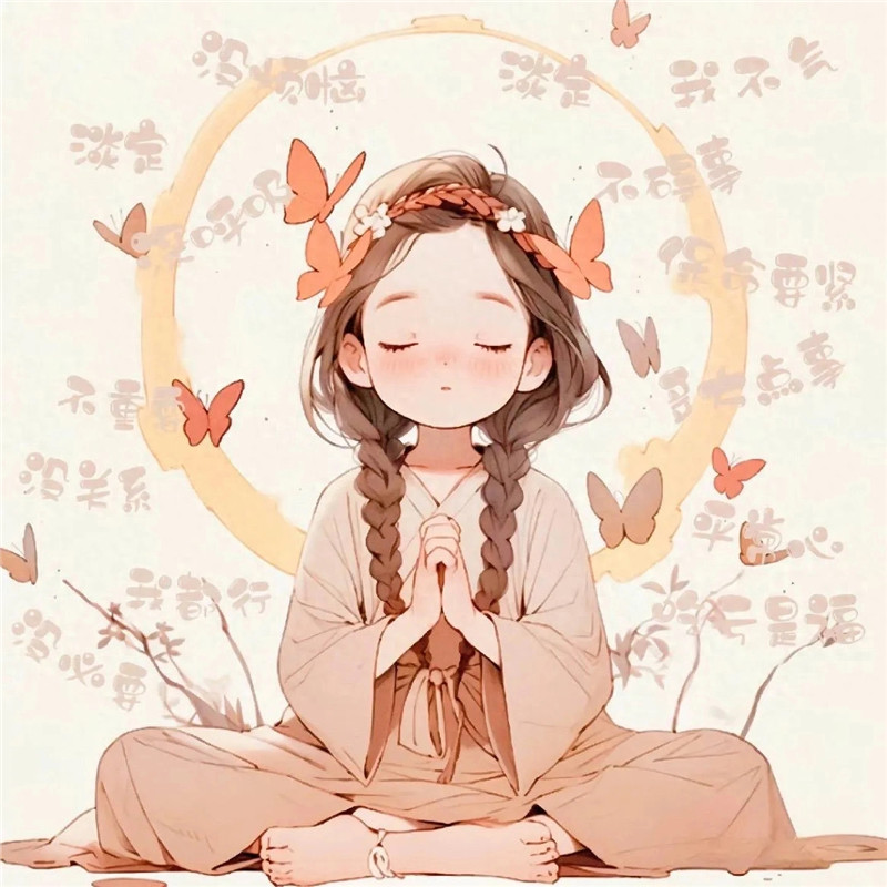 没烦恼好运女生头像图片