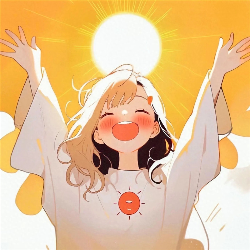 没烦恼好运女生头像图片
