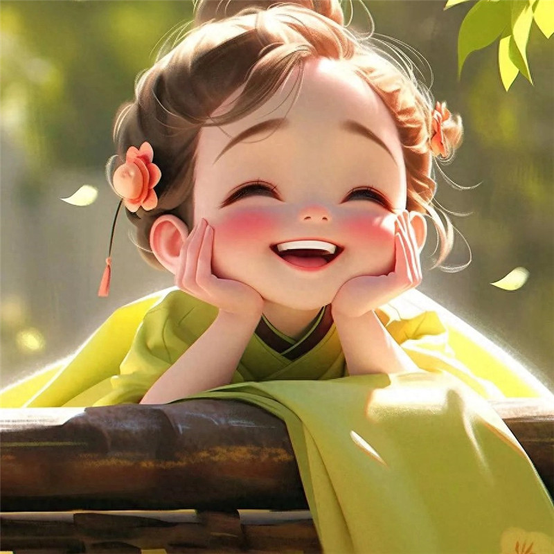 超萌治愈系微笑小女孩头像图片