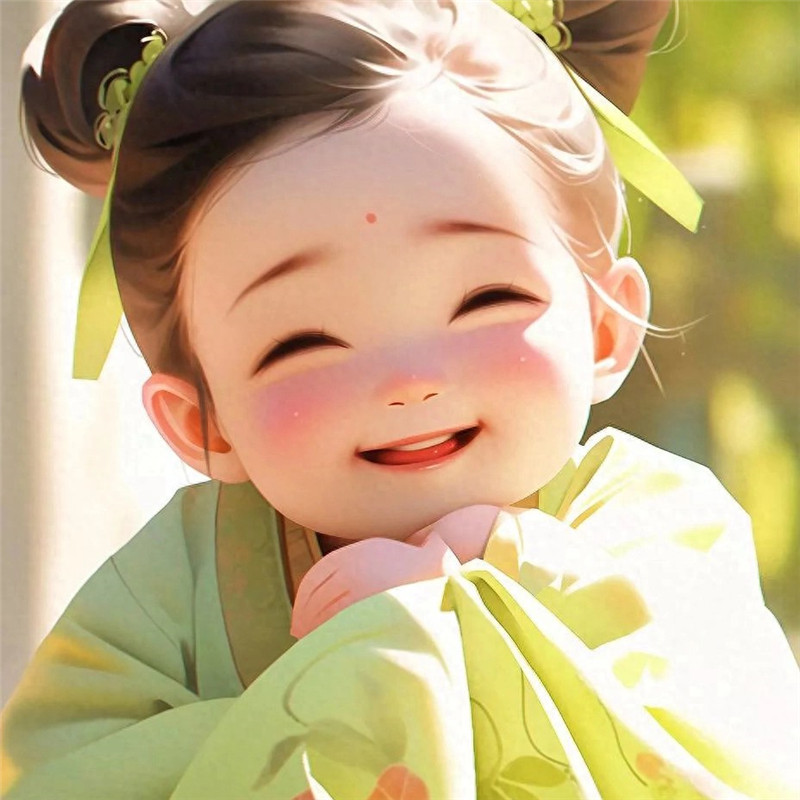 超萌治愈系微笑小女孩头像图片